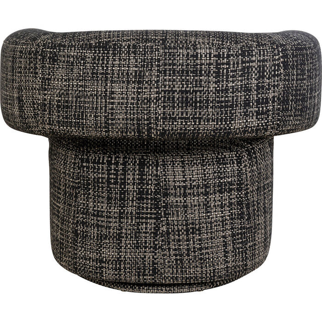 Swivel Armchair Maye Bow Grey