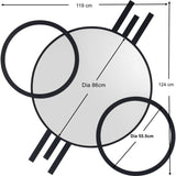 Wall Mirror Triple Circle