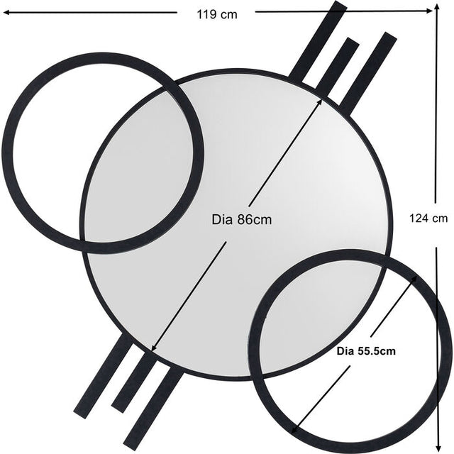 Wall Mirror Triple Circle