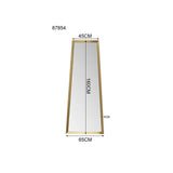 Wall Mirror Arezzo Brass Trapez