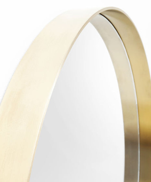 Mirror Curve Brass 100cm KARE