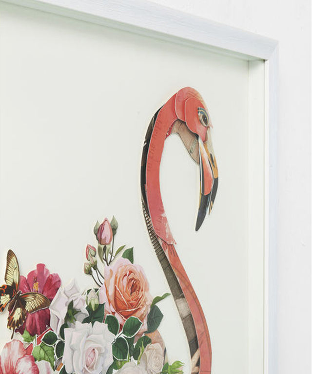 Picture Frame Art Flamingo 100x75cm KARE