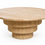 Travertine Round Ring Coffee Table