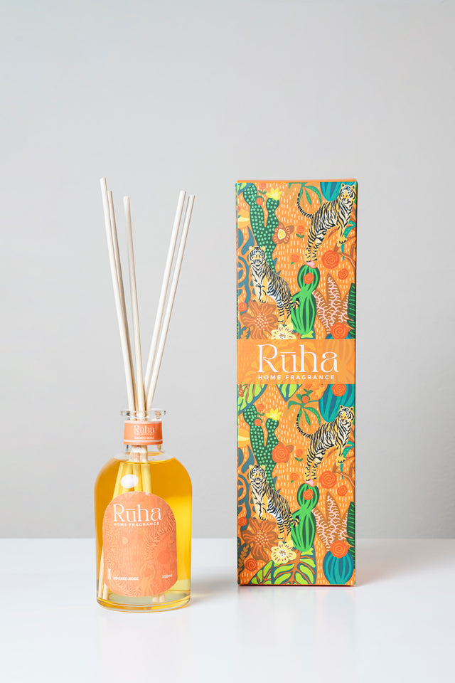 Ruha Reed Diffuser - Smoked Rose