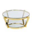 Coffee Table Monocolo Gold Ø90cm