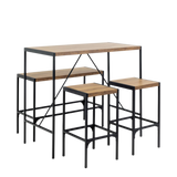 Bahamas Rectangular Bar Table Set