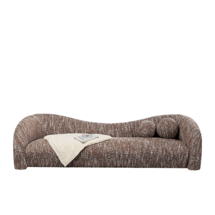 Sofa 3-Seater Livia Melange Brown