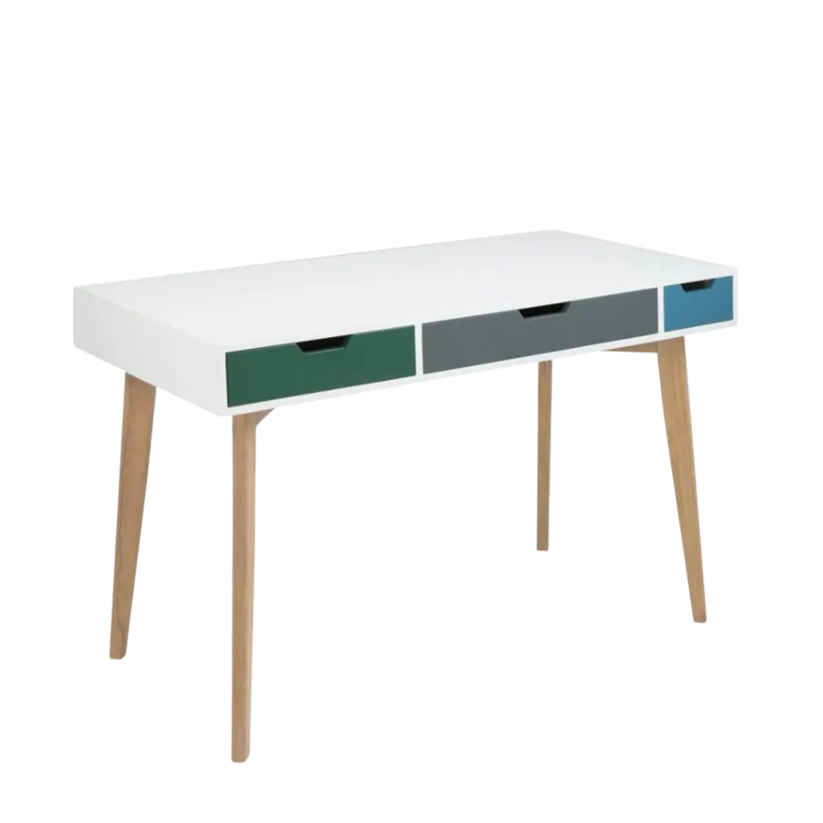Tess Desk White Multi Color 120cm | ID Design Oman – IDdesign Oman