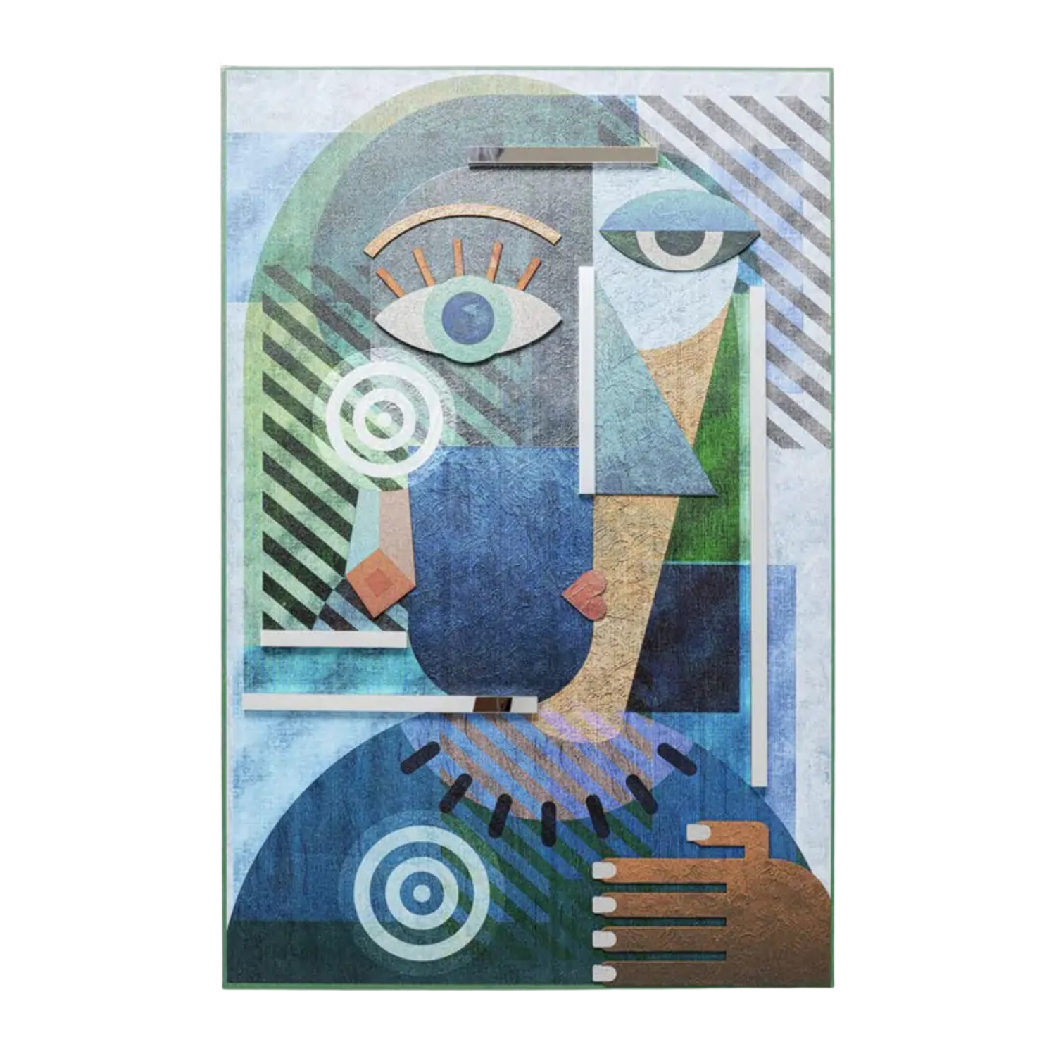 Object Picture Geometric Woman 100x150cm KARE