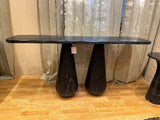 Marine Black Drop 2-Pillar Console Table