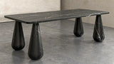 Marine Black Drop 4-Pillar Dining Table