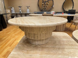 Travertine Round Ring Coffee Table