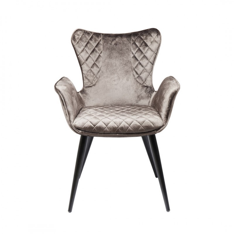 CHAIR WITH ARMREST DREAM BROWN