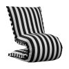 STING CHAIR WITHOUT ARMS STRIPES/02 BLACK