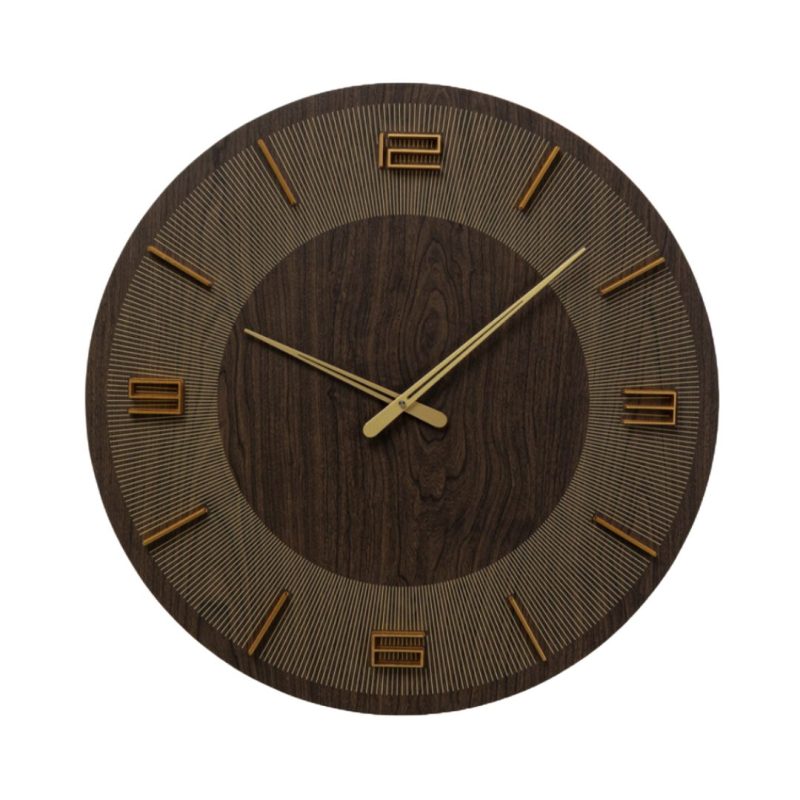 53214 Wall Clock Levi Brown Ø60cm
