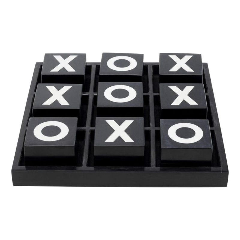 55973 Deco Object Tic Tac Toe Black/White