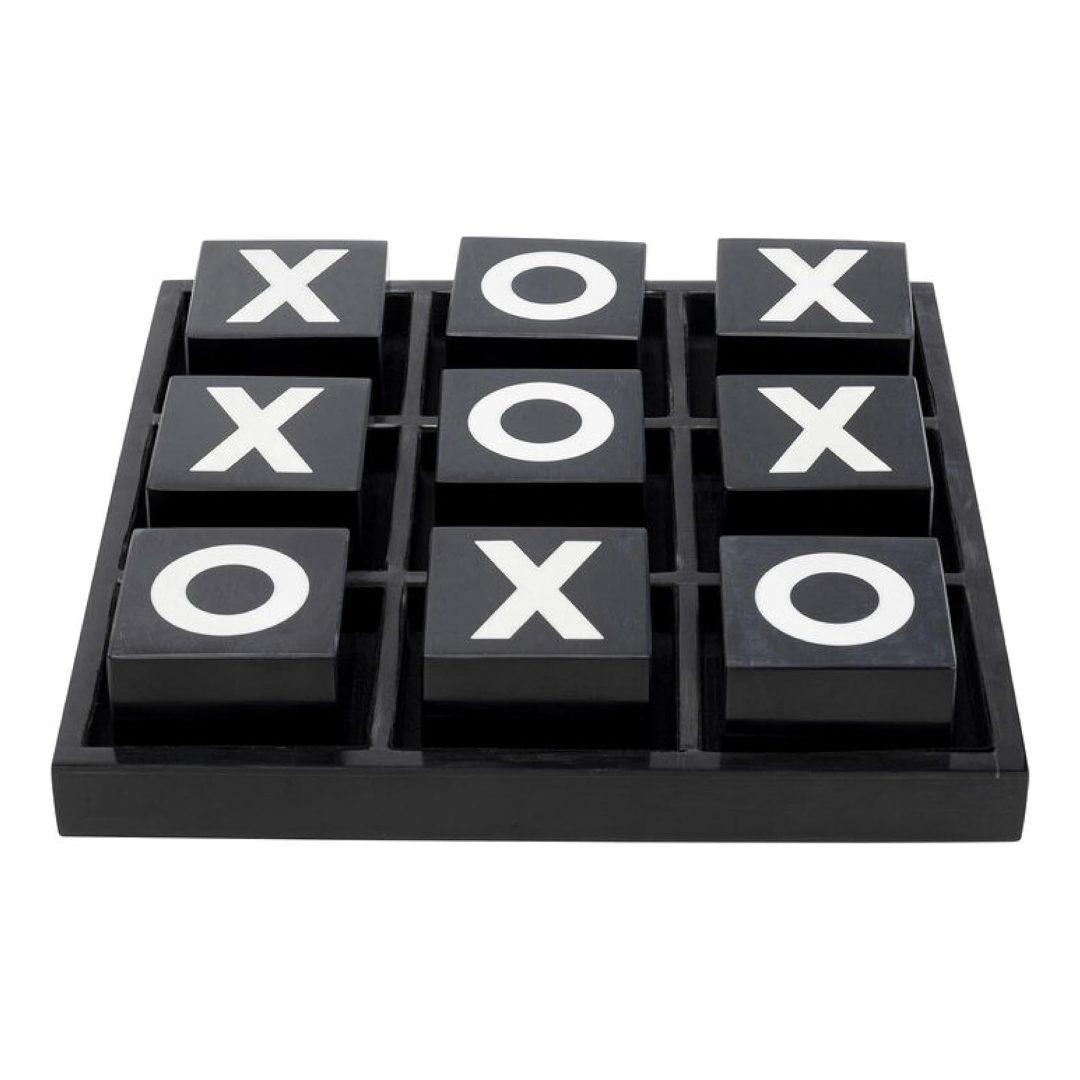 55973 Deco Object Tic Tac Toe Black/White