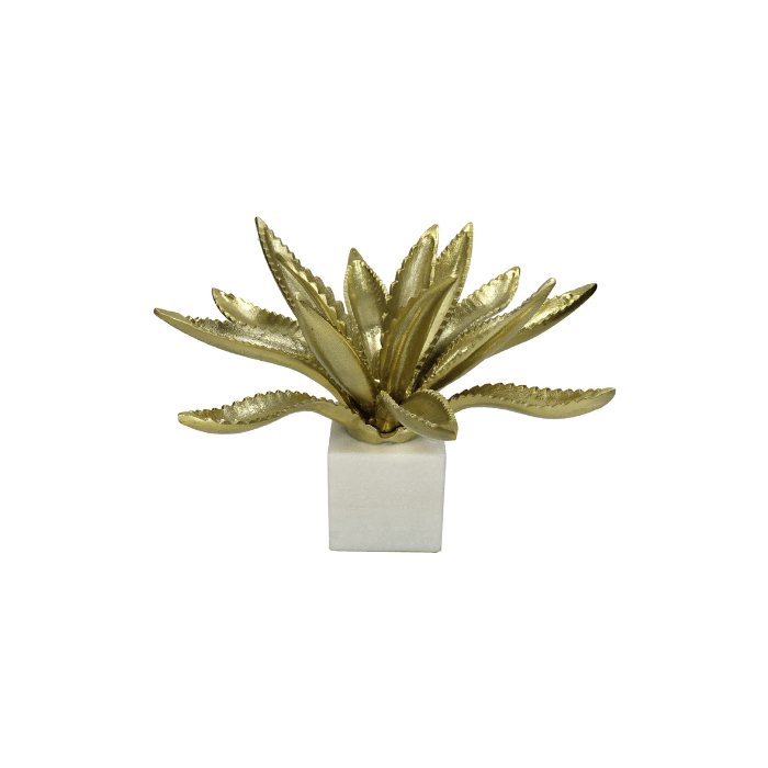 Ornament Cactus Gold 26x41x42cm