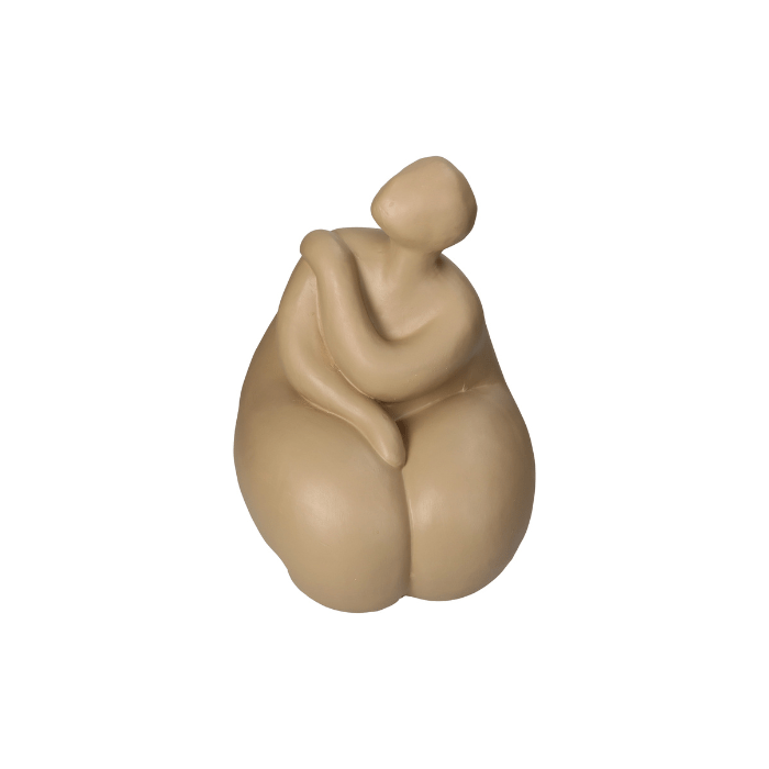 Ornament Woman Beige 36x26x29cm
