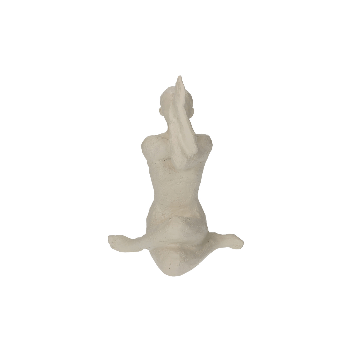 Ornament Woman Yoga Ivory 24x15x18cm