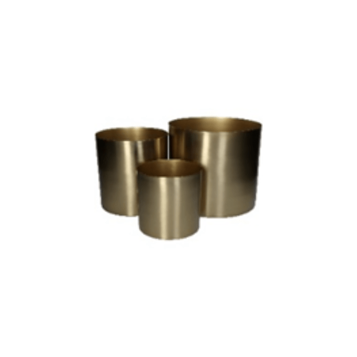Planter Gold 26x26x23cm