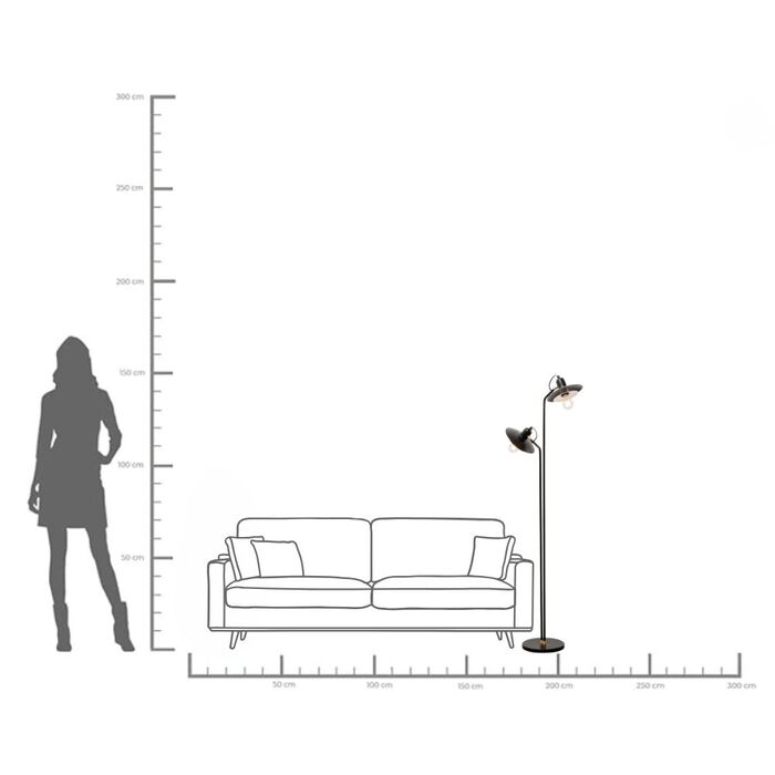 Floor Lamp Speaker Duo 149cm1